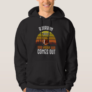 Bourbon geht in Weisheit kommt aus Vintagen Whiske Hoodie