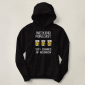 Bourbon Gift - Funny Bourbon Forecast Hoodie (Design vorne)