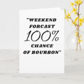 Bourbon Gift lustig Bourbon Forcast Karte (Gelbe Blume)