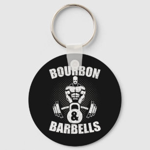 Bourbon-Hanteln Fitness Bodybuilding Gewichtheben Schlüsselanhänger