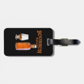 Bourbon hilft bei sonnigen Alkoholkonsum Gepäckanhänger (Rückseite horizontal)