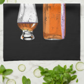 Bourbon hilft bei sonnigen Alkoholkonsum Geschirrtuch (Gefaltet)