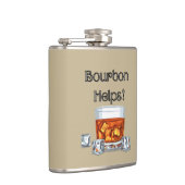 Bourbon hilft! flachmann (Rechts)