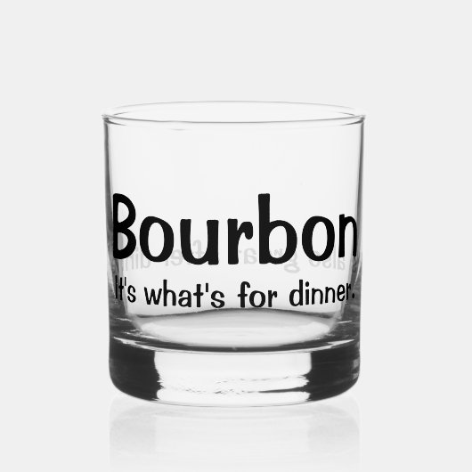 Bourbon ist köstlich whiskyglas (Vorderseite)
