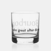 Bourbon ist köstlich whiskyglas (Rückseite)