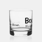 Bourbon ist köstlich whiskyglas (Rechts)