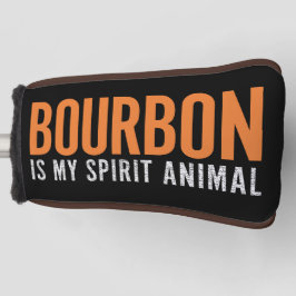 Bourbon ist mein Spirit Animal Vintag American Golf Headcover