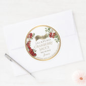 Bourbon Jalapeño Cranberry Sauce Made by Runder Aufkleber (Umschlag)