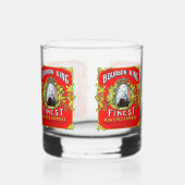 Bourbon King Fabled Label Whiskey Glass Whiskyglas (Links)