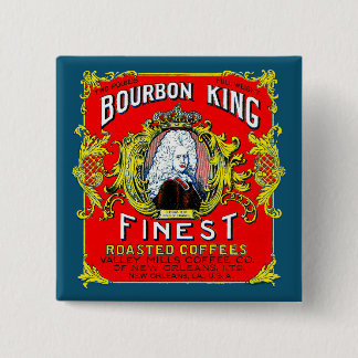Bourbon King Finest geröstete Kaffees Button