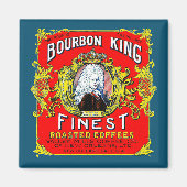 Bourbon King Finest geröstete Kaffees Magnet (Vorne)