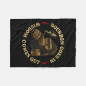 Bourbon kommt in Weisheit aus AffenWhiskey (o Fleecedecke (Vorderseite (Horizontal))