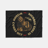 Bourbon kommt in Weisheit aus AffenWhiskey (o Fleecedecke (Vorderseite (Horizontal))