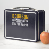 Bourbon Magic Brown Water Fun People - Whiskey Metall Brotdose (Beispiel)