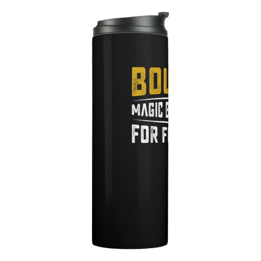 Bourbon Magic Brown Water Fun People - Whiskey Thermosbecher (Nach links gedreht)