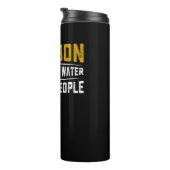 Bourbon Magic Brown Water Fun People - Whiskey Thermosbecher (Nach rechts gedreht)