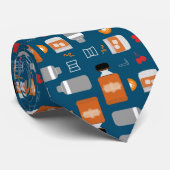 Bourbon Muster Krawatte (Gerollt)