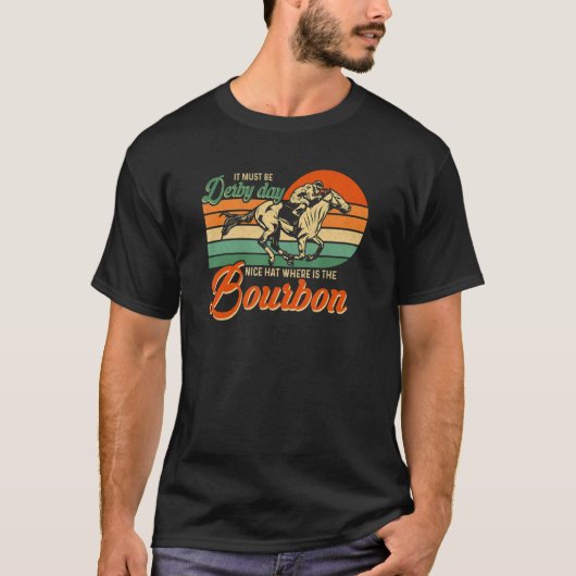 Bourbon Nice Hat Pferderennen Derby Day 2022 Kentu T-Shirt (Vorderseite)