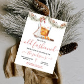 Bourbon Old modische Weihnachtsfeier Einladung