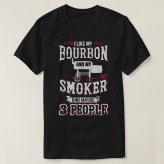 Bourbon-Raucher-BBQ-Humor-Design T-Shirt