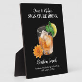 Bourbon Smash Cocktail Bar Signature Drink Zeichen Fotoplatte (Seite)