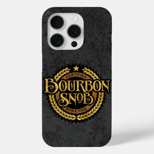 Bourbon Snob - lustiger Whiskeytrinker Case-Mate iPhone Hülle (Rückseite)