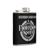 Bourbon Snob - lustiger Whiskeytrinker Flachmann (Rechts)