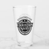 Bourbon Snob - lustiger Whiskeytrinker Glas (Rückseite)