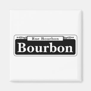 Bourbon St., New Orleans Street Sign Magnet