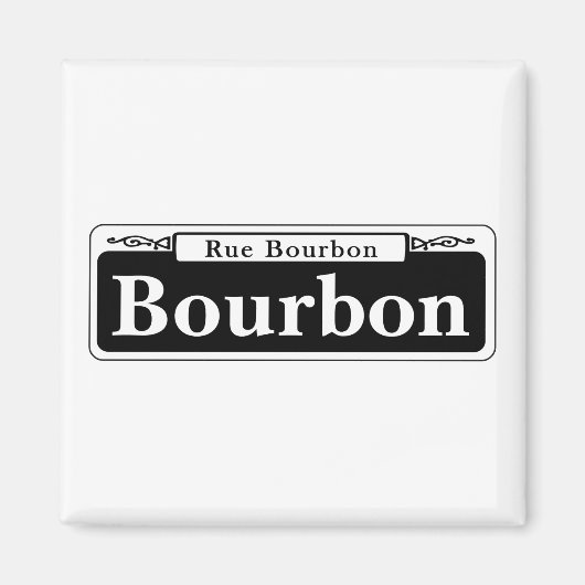 Bourbon St., New Orleans Street Sign Magnet (Vorne)