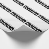 Bourbon-St., New- OrleansStraßenschild Geschenkpapier (Ecke)