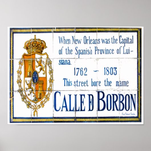Bourbon St Tile Mural Poster (Vorne)