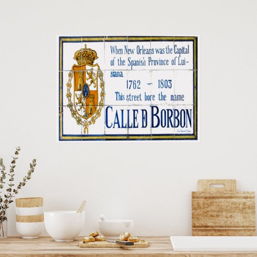 Bourbon St Tile Mural Poster (Küche)