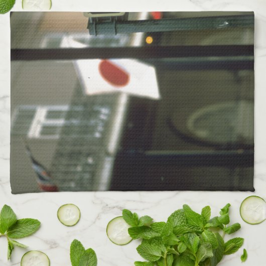 Bourbon-Straßenschild in New Orleans Küchentuch (Gefaltet)