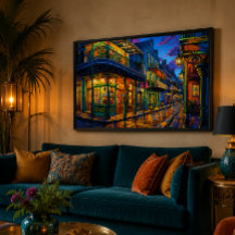 Bourbon Street 36x24 Acryl-Wandkunst