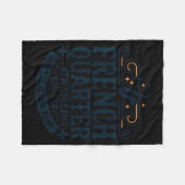 Bourbon Street French Quarter New Orleans Mardi Gr Fleecedecke (Vorderseite (Horizontal))