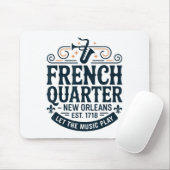 Bourbon Street French Quarter New Orleans Mardi Gr Mousepad (Mit Mouse)