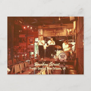 Bourbon Street Jazz New Orleans, Postkarte