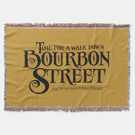 Bourbon Street - lustiger Whiskey-Trinkspaß Decke (Vorderseite)