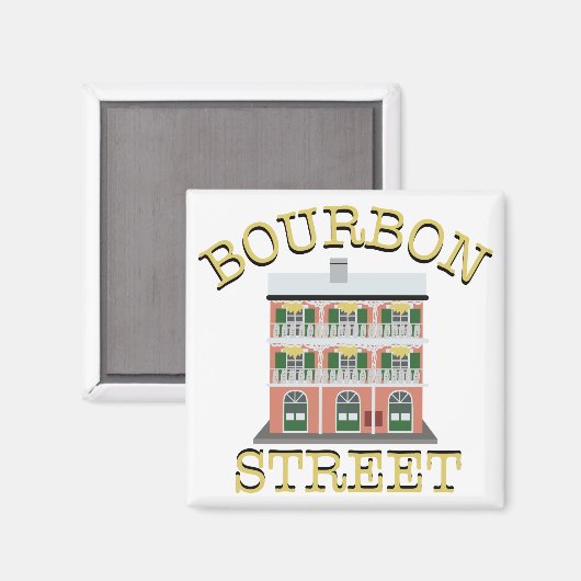 Bourbon Street Magnet (Vorderseite/Rückseite)