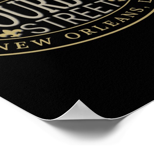 Bourbon Street New Orleans French Quarter Louisian Poster (Ecke)