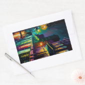 Bourbon Street New Orleans Laptop/Kühlschrank Rechteckiger Aufkleber (Umschlag)