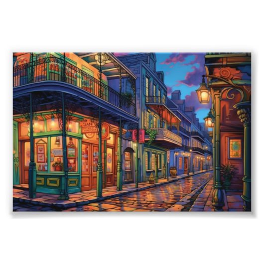Bourbon Street, New Orleans, Louisiana, Art Fotodruck (Vorne)