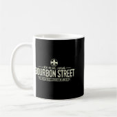 Bourbon Street New Orleans Louisiana Distressed Kaffeetasse (Links)