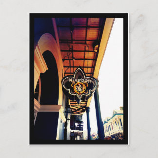Bourbon Street New Orleans Louisiana Sign Postkarte