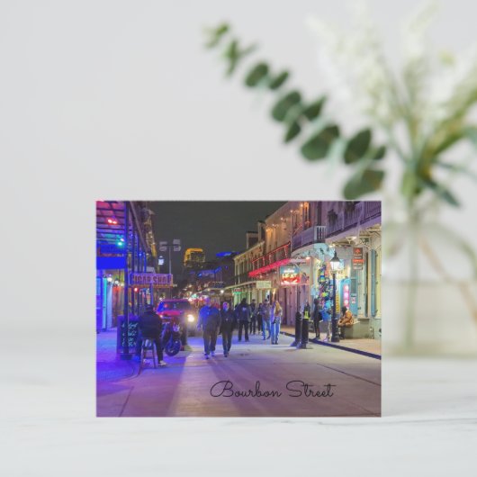 Bourbon Street Postcard Postkarte (Stehend Vorderseite)