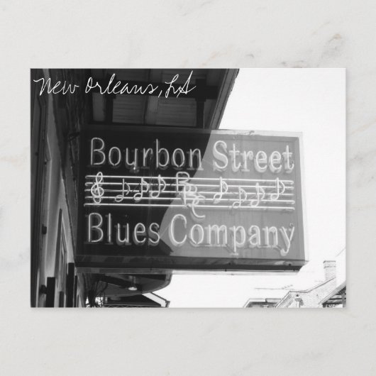 Bourbon Street Postkarte (Vorderseite)