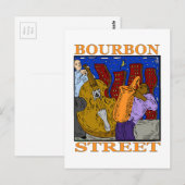 Bourbon Street Postkarte (Vorne/Hinten)