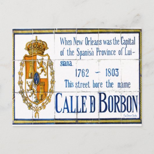 Bourbon Street Postkarte (Vorderseite)