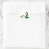 Bourbon Street Runder Aufkleber (Tasche)